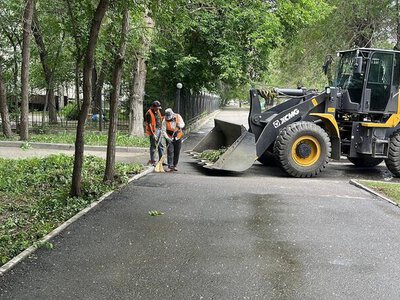 В Усть-Каменогорске проводятся работы по благоустройству территории