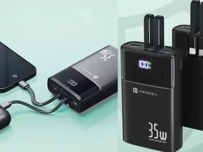 Portronics Titan 35: Павербанк с革люционной системой кабелей, который избавит вас от проводного хаоса