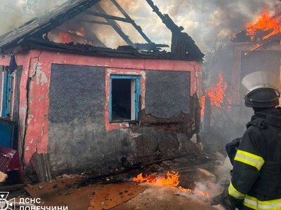 В Донецкой области спасатели ликвидировали пожары в Новодонецком и Славянске