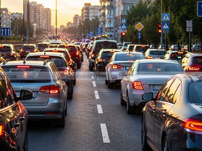 Який штраф за створення затору на дорозі