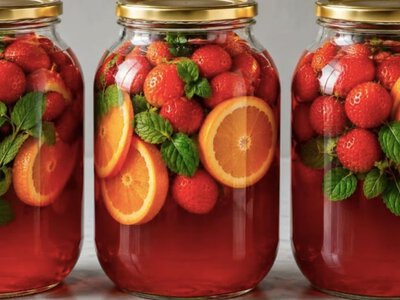 Запечатываем лето в банке: компот Мохито с клубникой станет любимым напитком вашей семьи