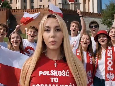 Кандидатка в мэры Кракова выбросила флаги Украины и ЕС в предвыборном видеоролике
