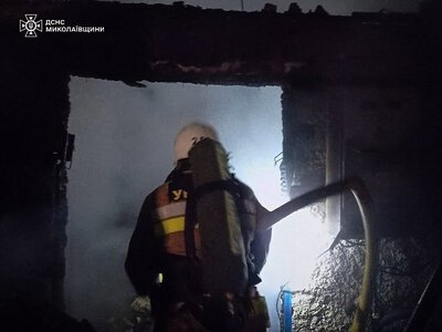 Пожар произошел в многоэтажном доме в Николаеве 
