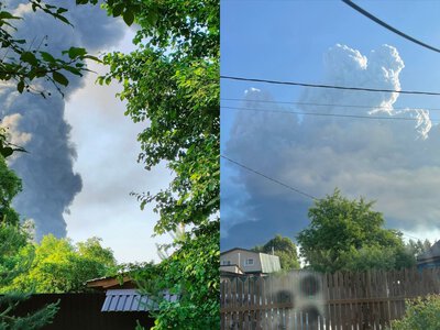 Движение в сторону Москвы перекрыто: дроны нанесли удар по нефтебазе под Ярославлем (видео)