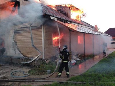  Частный дом сгорел в Кокшетау 