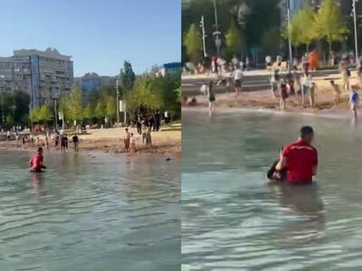  Дайте мне умереть Девушку спасли из воды на Сайране в Алматы 
