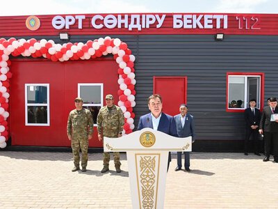 В сельском округе Караултобе открыт пожарный пост