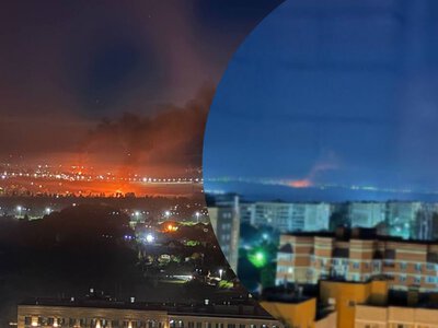 Город Тула в России подвергся массированной атаке БПЛА: впечатляющие кадры