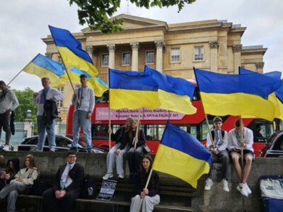 В Лондоне прошел ежегодный Марш вышиванок в поддержку Украины
