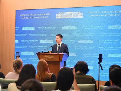 Брифинг официального представителя МИД Казахстана Е.Жетыбаева, Астана, 15 июня 2026 года