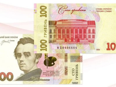 На банкнотах номиналом 100 гривен появится лозунг Слава Украине! Героям слава!