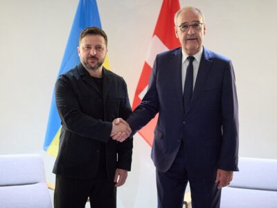 Зеленский встретился в Женеве с президентом Швейцарии: обсудили нападения РФ и укрепление ПВО