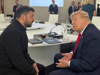 СМИ: Зеленский, Трамп и Макрон провели трехстороннюю встречу в кулуарах саммита G7