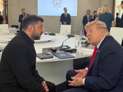  Зеленский встретился с Трампом на полях саммита G7. 