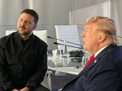 Зеленский встретился с Трампом во Франции
