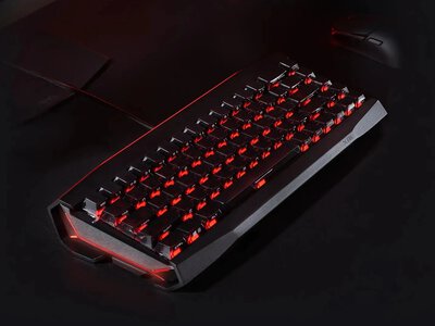 MSI представила угловую алюминиевую клавиатуру X68K