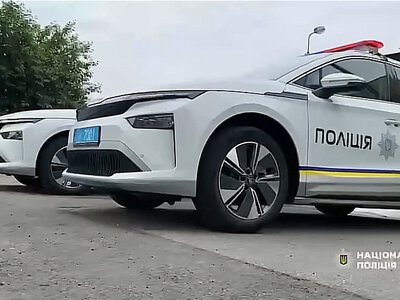Полиция Киева начала использовать новейшие электромобили Skoda (видео)