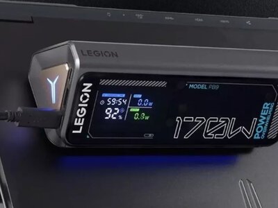 Энергетический монстр для геймеров: Lenovo представила революционный пауэрбанк Legion PB9 с дисплеем и мощностью 170 Вт