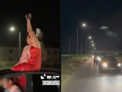  Свадебный кортеж едва не устроил ДТП в Туркестане 