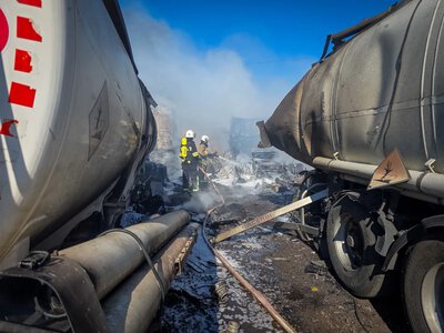 Россия нанесла удар по стоянке с бензовозами и газовозом на юге Одесской области, есть погибший и раненые
