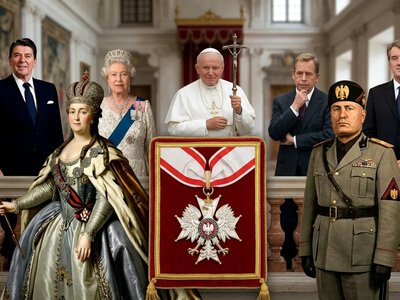 У Зеленського Польща забрала Орден Білого Орла, а Муссоліні та Катерина II залишаються його кавалерами: у кого ще є нагорода
