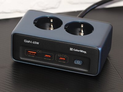 Colorway CW-CHE25PDB – сетевой фильтр с GaN 45W