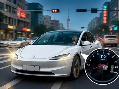 Алгоритм вместо тормоза: Tesla Model 3 в Китае набрала 110 км/ч при попытке остановиться