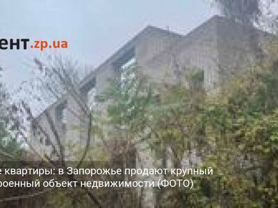 По цене квартиры: в Запорожье продают крупный недостроенный объект недвижимости (ФОТО)