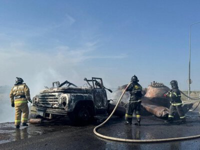  Адское пламя: в Астане вспыхнул газовоз 