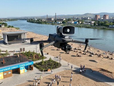  Говорящие дроны следят за отдыхающими на водоёмах Казахстана 