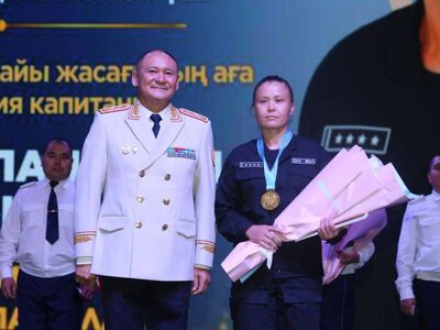 Полицейская из Туркестанской области завоевала золото VIII Народных игр