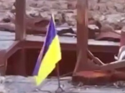 Над Кинбурнской косой взвился украинский флаг - Силы теробороны