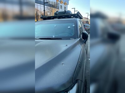 Военнослужащий из полка Скала мог обстрелять машину SkyNews: 12 пулевых отверстий — соцсети (фото)