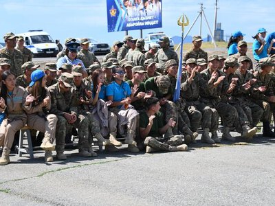 Захватывающим испытанием на сборе молодежи «Айбын» стала военно-тактическая игра «Күшіміз бірлікте»