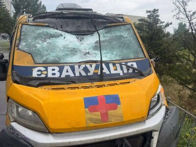 FPV-дрон атаковал машину волонтеров в Дружковке