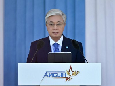 Глава государства выступил на ХІI международном военно-патриотическом сборе молодежи «Айбын»