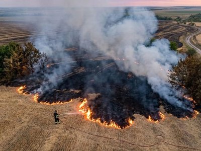 ГСЧС призвала украинцев не разжигать костры из-за чрезвычайной пожарной опасности