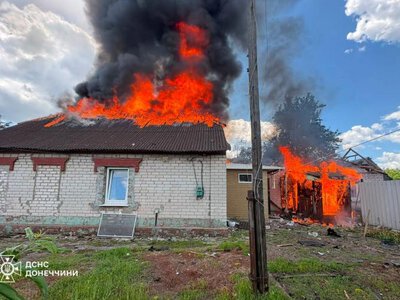 В Славянске и Краматорске тушили пожары после атак дронов