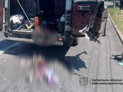 рф атаковала дроном маршрутку в Запорожье: двое погибших, шестеро раненых