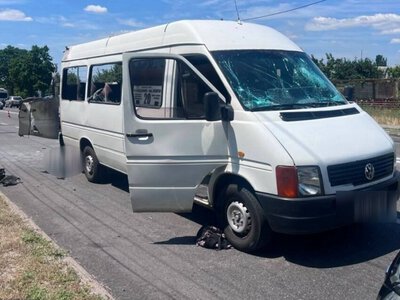  Оккупанты ударили дроном по маршрутке в Запорожье, есть жертвы и раненые 
