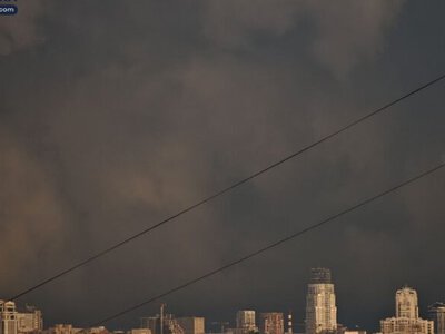 Киев накрыли сильный ливень и ветер: объявлен желтый уровень опасности