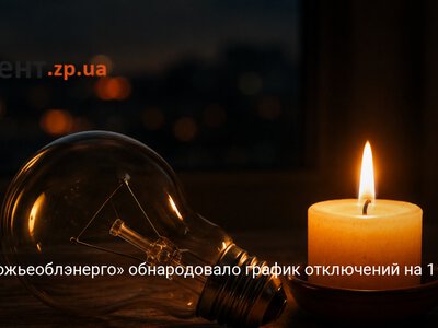 «Запорожьеоблэнерго» обнародовало график отключений на 1 июля