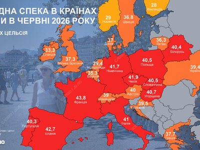  Раскаленная Европа: температурные рекорды европейских стран в июне 