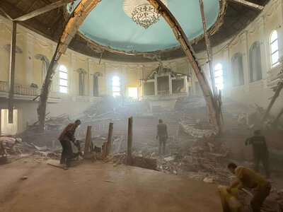 В Краматорске в результате авиаудара поврежден Дом молитвы церкви «Добрая весть»