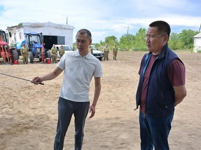 Аким Павлодарской области Асаин Байханов ознакомился с состоянием объектов лесного хозяйства и водоснабжения