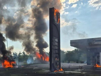 На Днепровщине под атакой рф снова оказалась АЗС - есть погибший и раненые