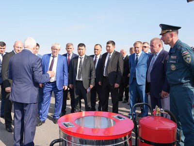 Делегация МЧС Казахстана посетила межведомственные учения в Санкт-Петербурге