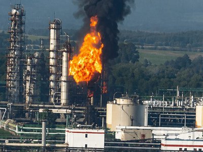 Крупнейший нефтезавод Лукойла из-за атаки БПЛА прекратил работу