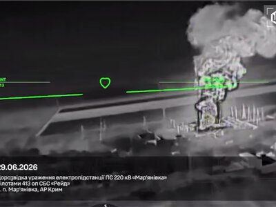 В СБС Украины опубликовали видео атак на 10 подстанций в Крыму