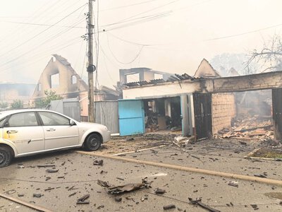 Удар по Вишневому: из города эвакуировали более 500 человек, разрушены десятки домов (фото, видео)